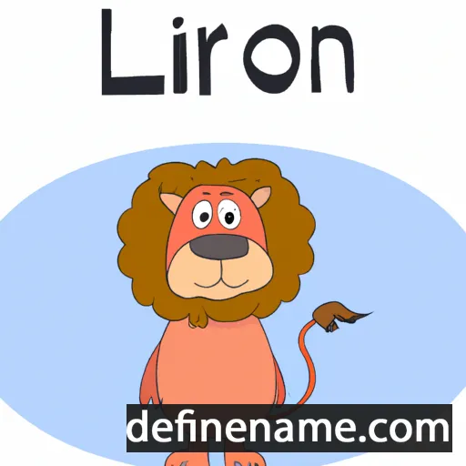 cartoon of the name Lion