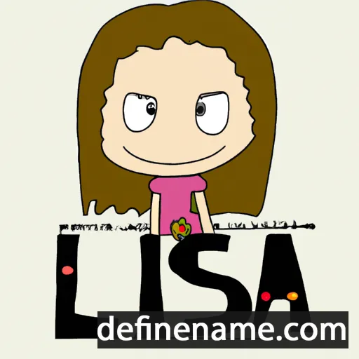 cartoon of the name Lisa