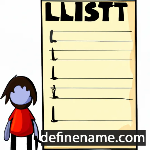 List cartoon