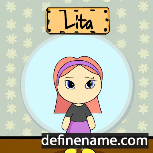 cartoon of the name Litta