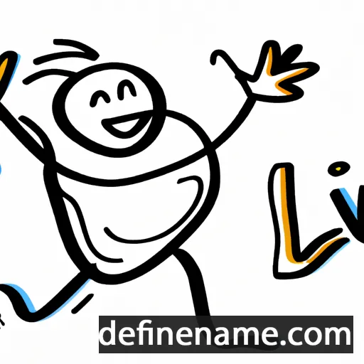 cartoon of the name Live