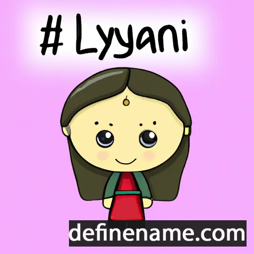 cartoon of the name Liyana