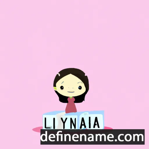 cartoon of the name Liyana