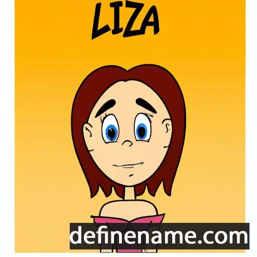 cartoon of the name Liza