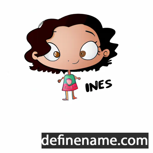 Inès cartoon