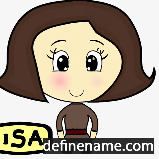 cartoon of the name Isa