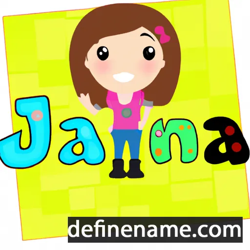 cartoon of the name Jana