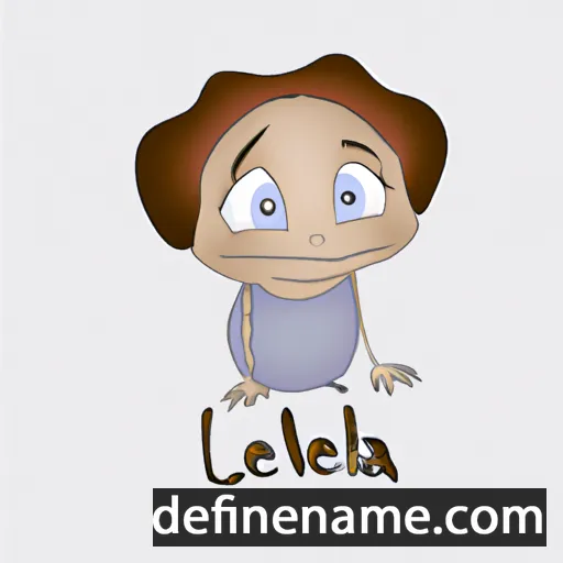 cartoon of the name Llewela