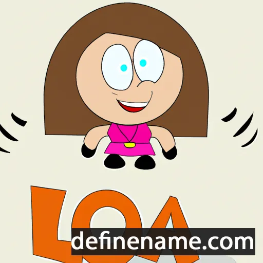 cartoon of the name Loa