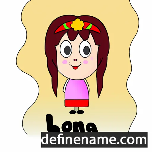 cartoon of the name Lona