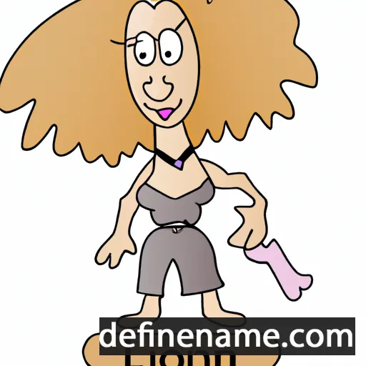 cartoon of the name Loni