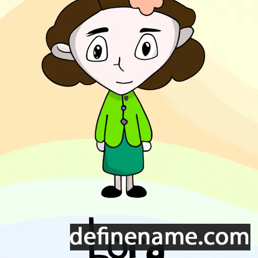 cartoon of the name Lora