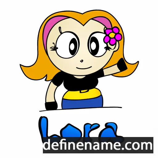 cartoon of the name Lora