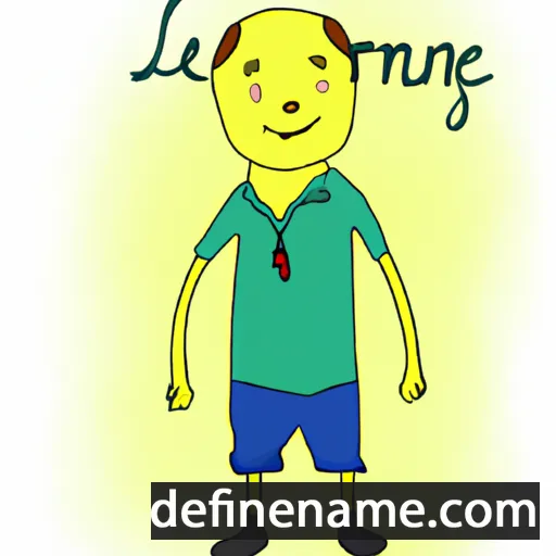 cartoon of the name Lorence