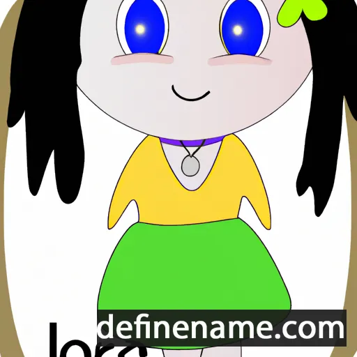 cartoon of the name Lorika