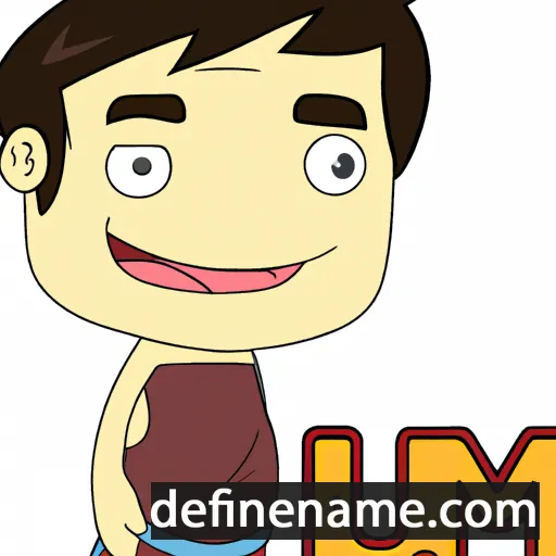 cartoon of the name Luam