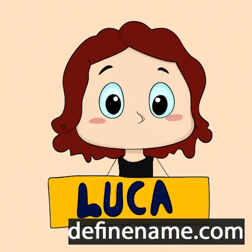 Lucélia cartoon