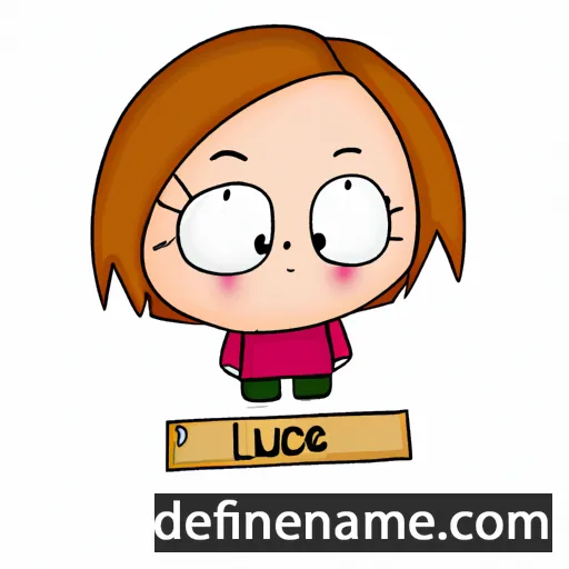 cartoon of the name Lucie