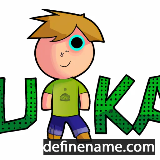 cartoon of the name Luka