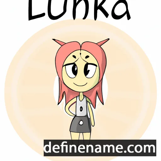 cartoon of the name Lunika