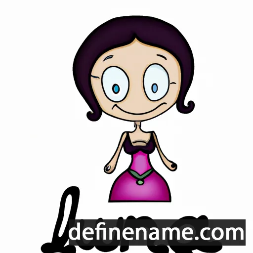 cartoon of the name Lurena