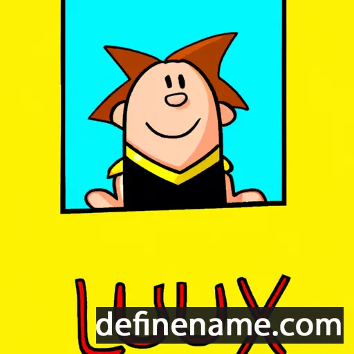 cartoon of the name Lux