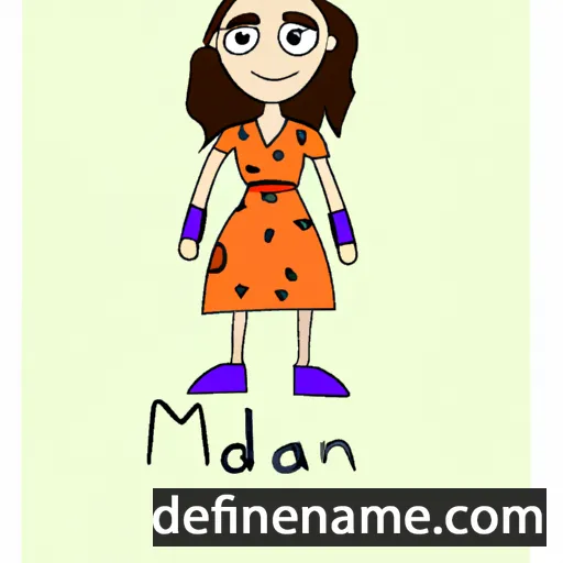 cartoon of the name Madalin