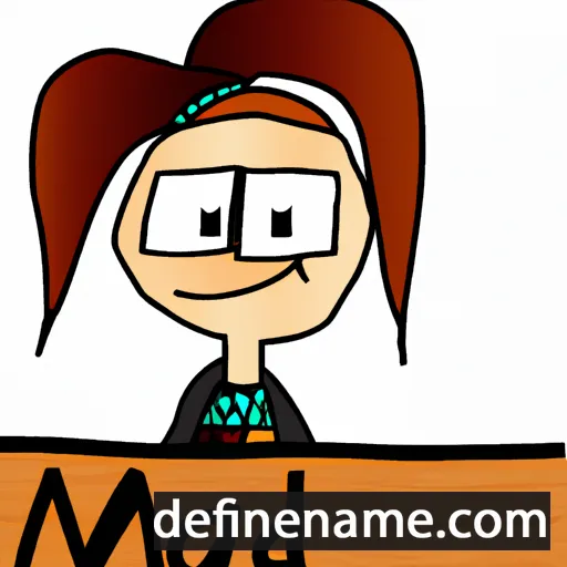 cartoon of the name Madi