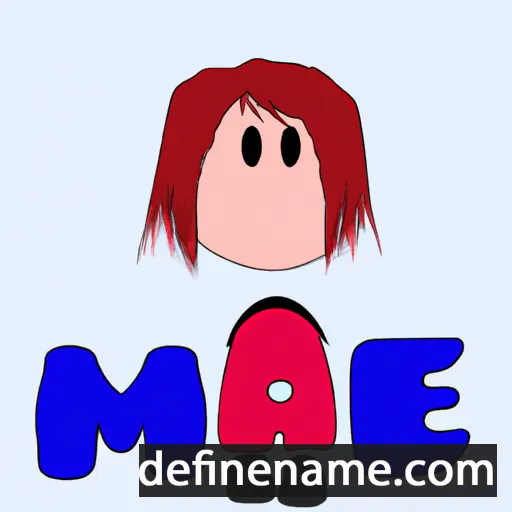 cartoon of the name Mae