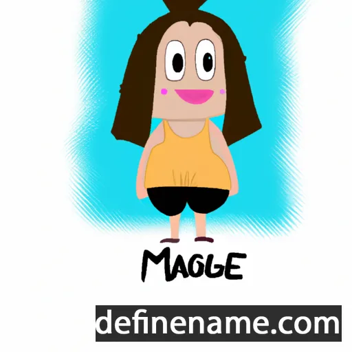 Magalí cartoon