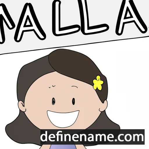 Mália cartoon