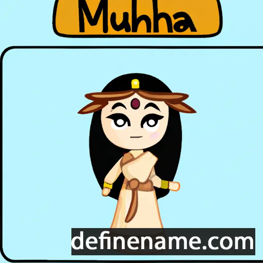 cartoon of the name Mahua