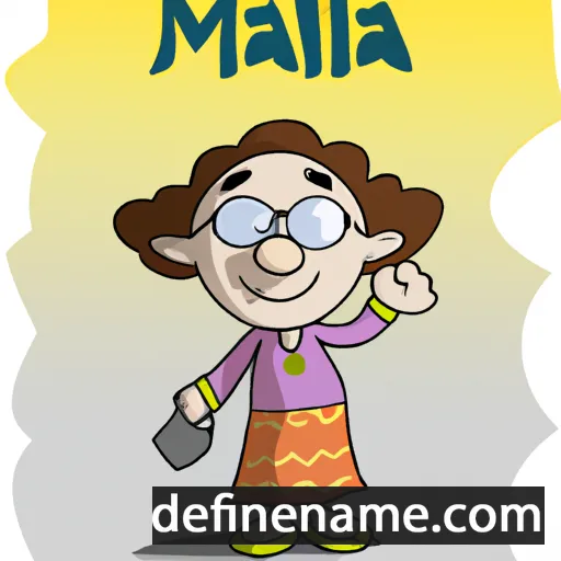 cartoon of the name Maila