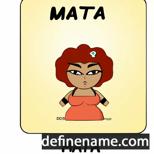 cartoon of the name Maita