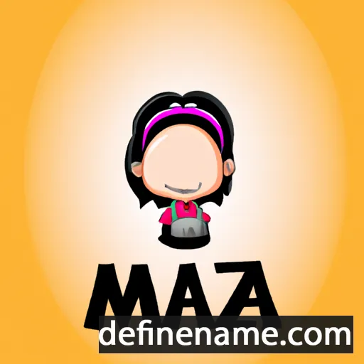 cartoon of the name Maiza