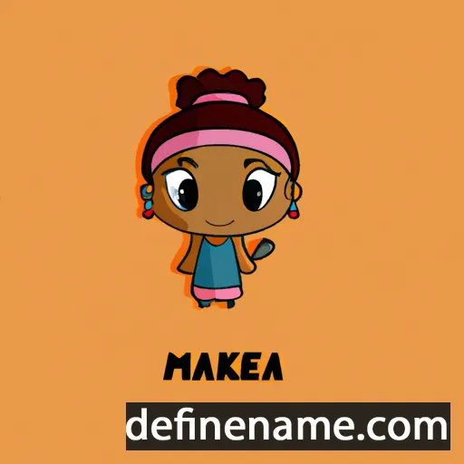 Makeba cartoon