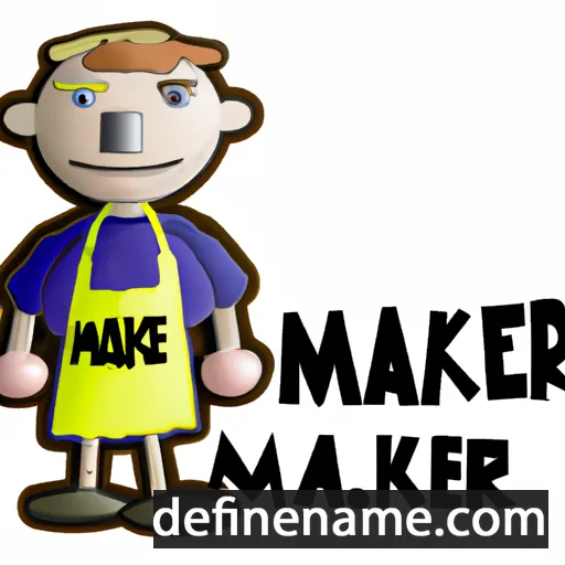 cartoon of the name Maker