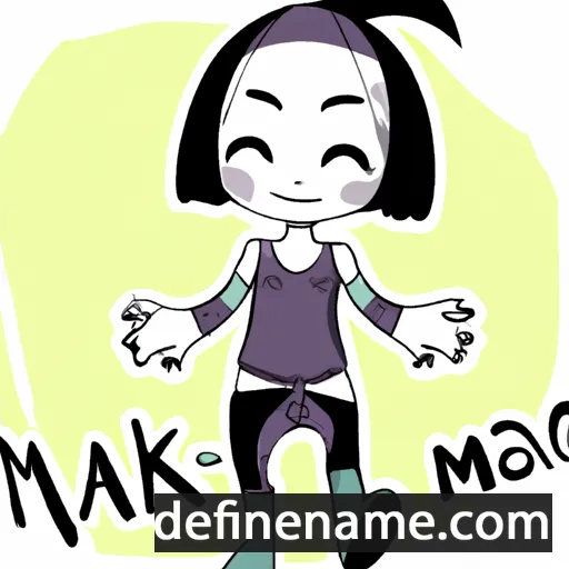 cartoon of the name Mako