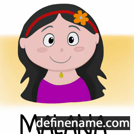 cartoon of the name Malana