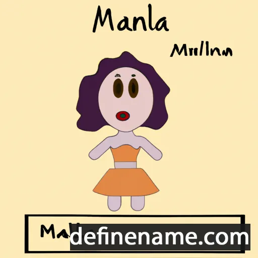 cartoon of the name Malena