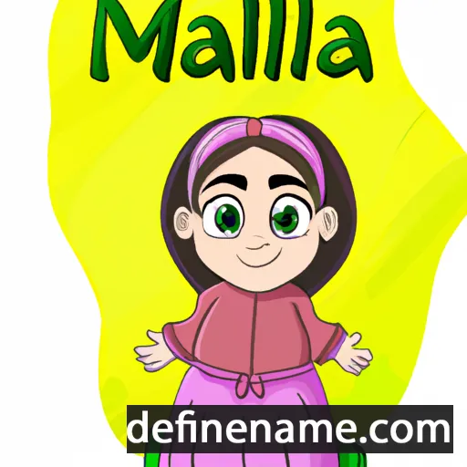 Maliha cartoon