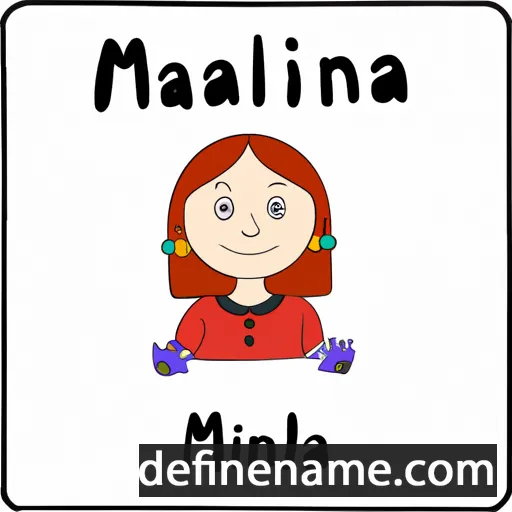 cartoon of the name Malina