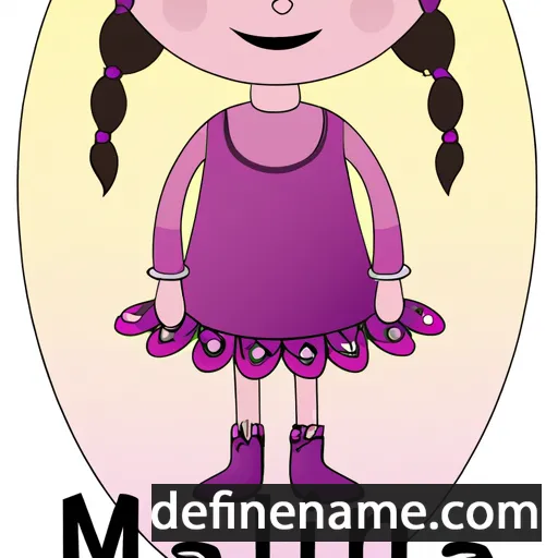 cartoon of the name Malina