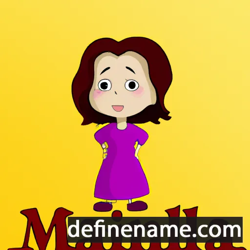 cartoon of the name Malina