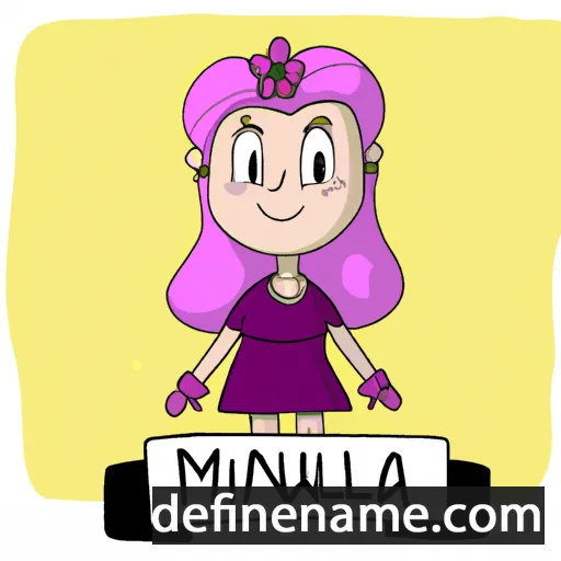 cartoon of the name Malina