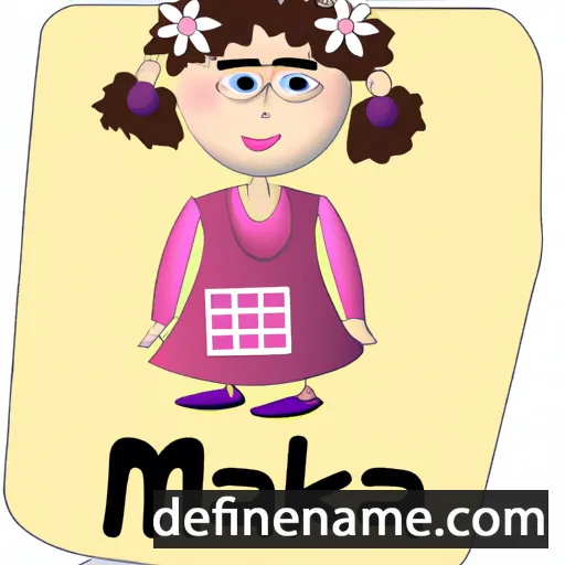 cartoon of the name Malka