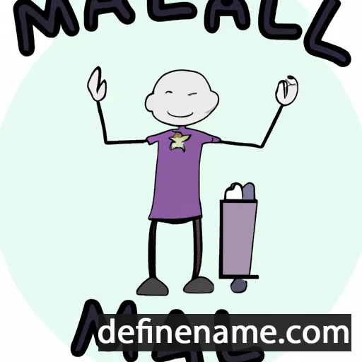 cartoon of the name Mall