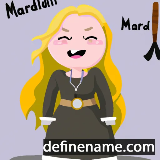 Malmfríðr cartoon