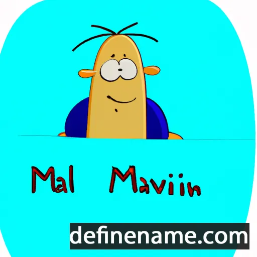 cartoon of the name Malvin