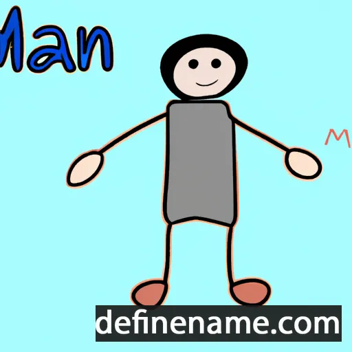 cartoon of the name Man